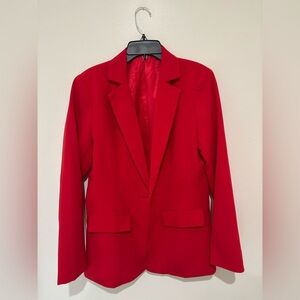 Vibrant Red Blazer Women’s size medium
